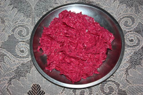 Chukandar ka Salad - Recipe for Tasty Beetroot Yoghurt Salad - 23 Feb 13