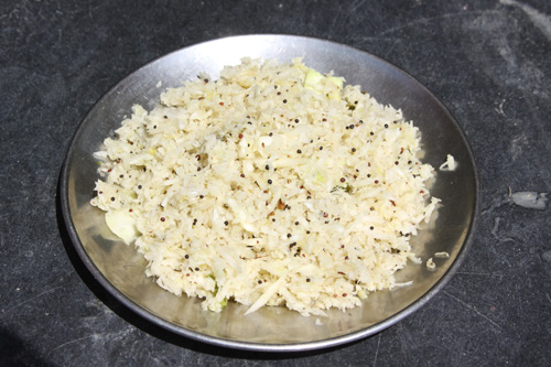 Kachi Patta Gobhi - Rezept für Krausalat mal indisch - 23 Mar 13
