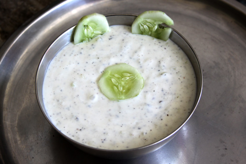 Kheera Raita Recipe - Yoghurt-Cucumber-Sauce - 25 May 13
