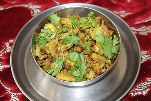 Alu Tinda Rezept – Kartoffeln mit indischem Babykürbis – 8 Jun 13
