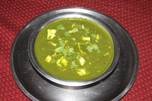 Palak Paneer – Recipe for Paneer Cubes in Spinach - 13 Jul 13
