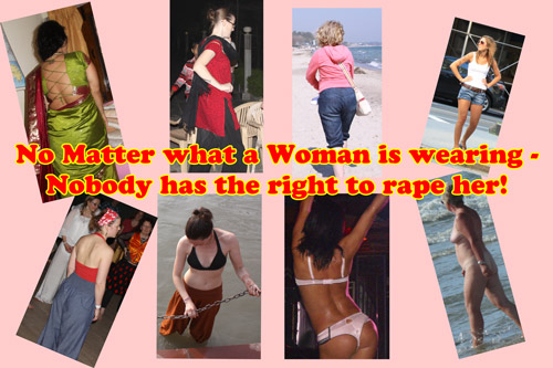 Die Kleidung einer Frau ist kein Grund für Vergewaltigung und sexuelle Belästigung! - 22 Jan 14
