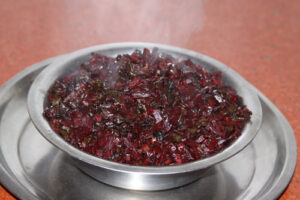 Read more about the article Chukandar ki Bhujiya – Rezept für ein leckeres Gemüsegericht aus roter Beete – 22 Feb 14