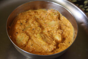 Read more about the article Gatte ki Sabzi – Recipe for Chickpea Chunks – 5 Apr 14