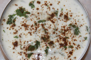 Read more about the article Dhania Raita – Coriander Yoghurt Sauce – 19 Apr 14