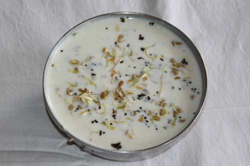 Mehti Raita - Recipe for Yoghurt Sauce with sprouted Fenugreek Seeds - 28 Jun 14