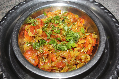 Gajar Patta Gobhi - Rezept für Weißkohl mit Karotten - 22 Nov 14