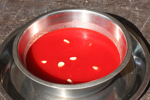 Gajar Chukandar ka Soup - Recipe for Carrot Beet Root Soup - 21 Mar 15