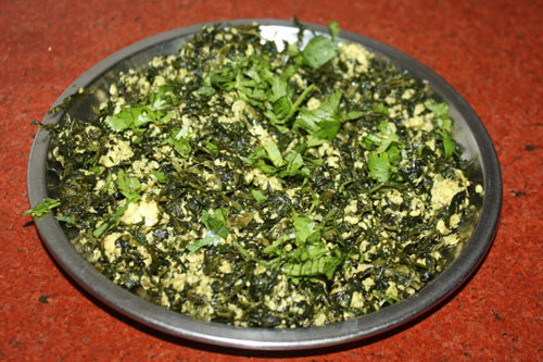 Mehti Paneer - Rezept für Bockshornklee mit frischem, indischen Käse - 21 Nov 15