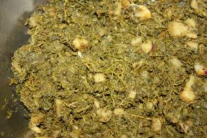 Read more about the article Chane ka Saag Recipe – Chickpea Leaves with Potatoes – 21 Jan 12